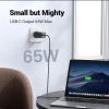 Slika USB punjač zidni UGREEN 65W, 1xUSB-A, 2xUSB-C, GaN II Tech, QC4.0+, PD3.0, crni