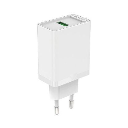 Slika USB punjač zidni Vention 1-port USB (18W) EU-Plug, White