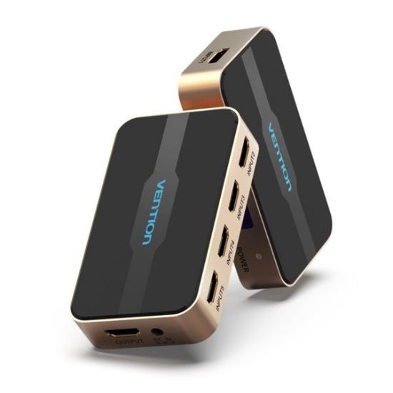 Slika HDMI Switch Vention 5 In 1 Out Gold