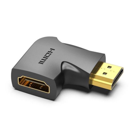 Slika HDMI M - HDMI F adapter Vention 90 Degree Vertical Flat, Black
