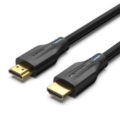 Slika HDMI kabel HDMI M - HDMI M   1 m Vention Cotton Braided 8K Ultra High Speed, Black