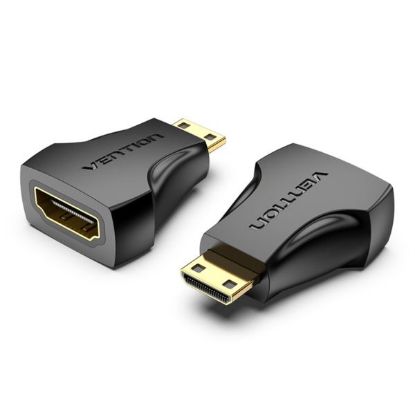 Slika HDMI M Mini - HDMI F adapter Vention, Black