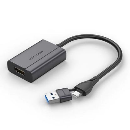 Slika USB-A/C na HDMI F adapter Vention, 0.15m