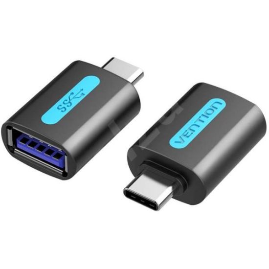 Slika USB 3.0 TIP C-A M/F Vention OTG Adapter, Black PVC Type