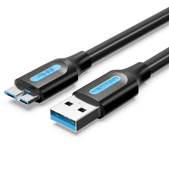 Slika USB 3.0 TIP A-Micro B M/M, 1.0 m, Vention, Black