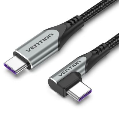 Slika USB 2.0 TIP Kutni C-C M/M, 2.0 m, Vention 5A, Grey