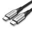 Slika USB 3.1 TIP C-C M/M 1.5 m, Vention Cotton Braided Cable, Gray