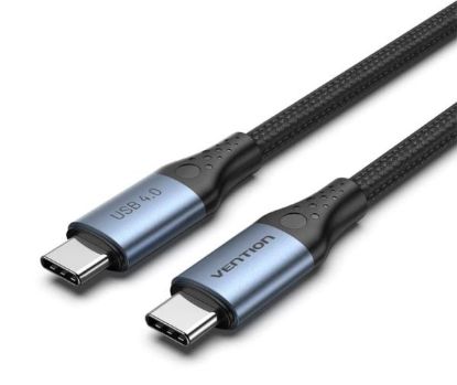 Slika USB 4.0 TIP C-C M/M 1.0 m, Vention Cotton Braided 5A