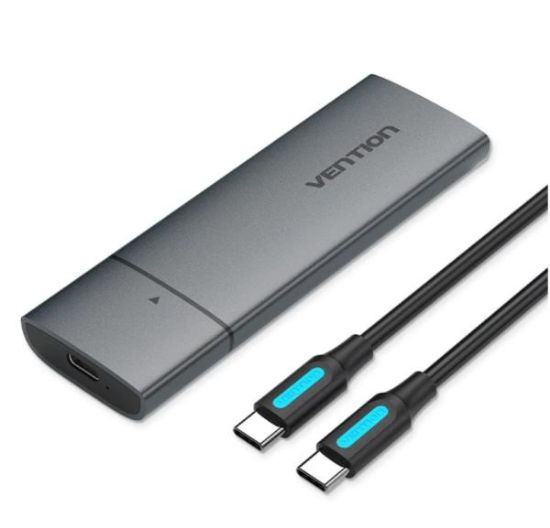 Slika Eksterno kućište M.2 - USB3.1 Gen 2 Vention, NVMe, Gray
