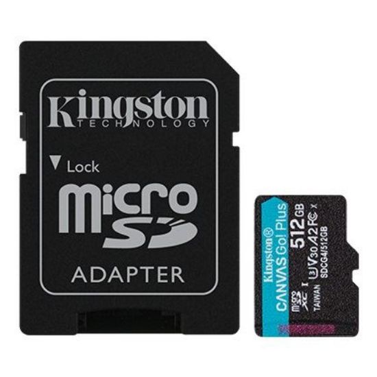 Slika Secure Digital card Micro 512 GB Kingston Canvas Go! Plus, SDCG4/512GB