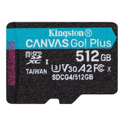 Slika Secure Digital card Micro 512 GB Kingston Canvas Go! Plus, SDCG4/512GBSP