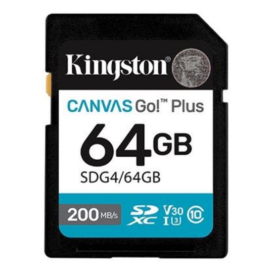 Slika Secure Digital card  64 GB Kingston Canvas Go! Plus, SDG4/64GB