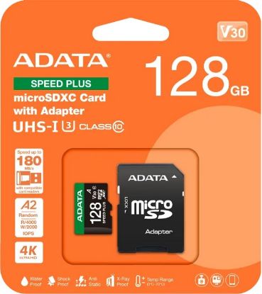Slika Secure Digital card  Micro 128 GB ADATA SPEED PLUS microSDXC UHS-I U3