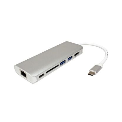 Slika Roline USB-C docking station, 4K HDMI, 2x USB 3.0/3.2 Gen 1, 1×SD/TF, 1x USB-C power, 1x G-LAN