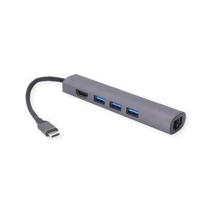 Slika Roline USB-C docking station, 4K HDMI, 3x USB 3.2 Gen 1, G-LAN