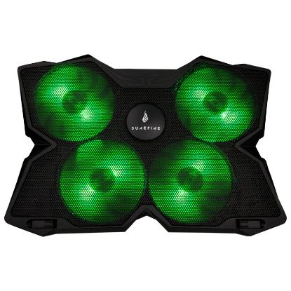 Slika SureFire Bora Gaming podloga za hlađenje prijenosnika do 17", USB, zeleni LED