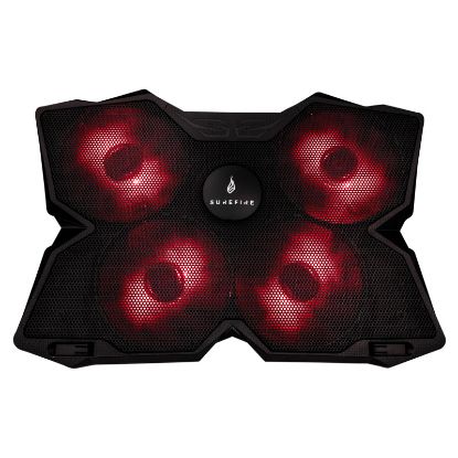 Slika SureFire Bora Gaming podloga za hlađenje prijenosnika do 17", USB, crveni LED