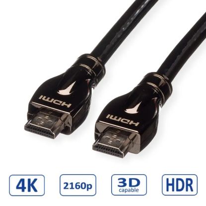 Slika HDMI kabel HDMI M - HDMI M  15 m Roline HDMI Ultra HD kabel sa mrežom