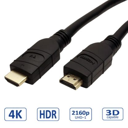 Slika HDMI kabel HDMI M - HDMI M  20 m Roline VALUE UltraHD HDMI aktivni kabel