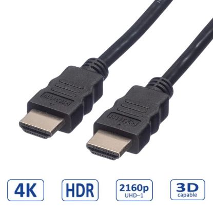 Slika HDMI kabel HDMI M - HDMI M   5 m Roline VALUE UltraHD HDMI kabel sa mrežom