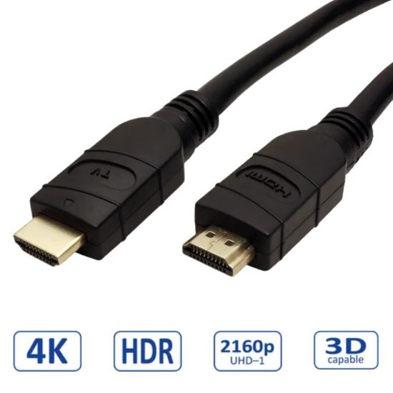 Slika HDMI kabel HDMI M - HDMI M  10 m Roline VALUE UltraHD HDMI aktivni kabel