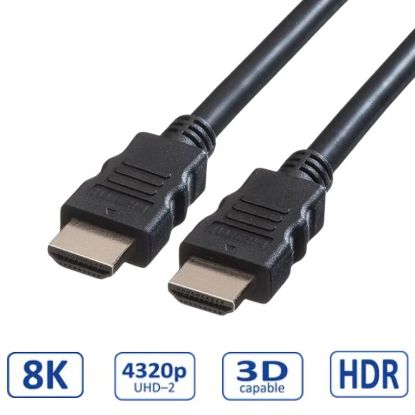 Slika HDMI kabel HDMI M - HDMI M   2 m Roline VALUE Ultra HD 8K sa mrežom