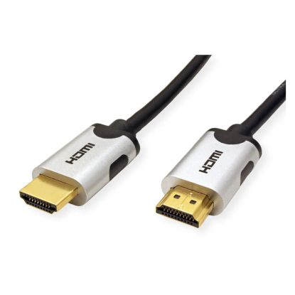 Slika HDMI kabel HDMI M - HDMI M   3 m Roline VALUE 10K Ultra High Speed, v2.1, crni