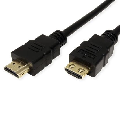 Slika HDMI kabel HDMI M - HDMI M   7,5 m Roline VALUE Ultra s mrežom, crni