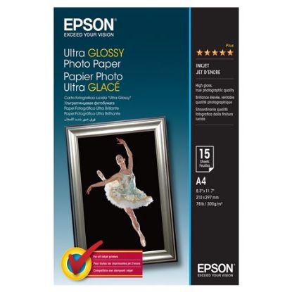 Slika Epson S041927, Ultra sjajni foto papir, A4, 15