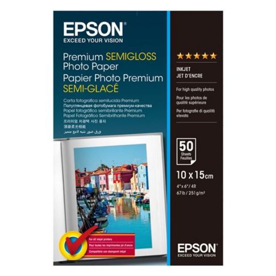 Slika Epson S041765, Premium Semi-Gloss foto papir, 50