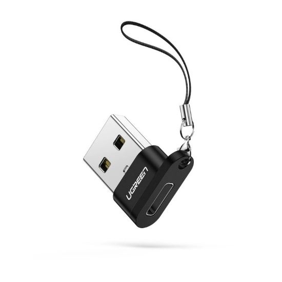 Slika USB 3.0 TIP A-C M/F adapter UGREEN, crni