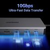 Slika USB Hub 3.2 4-port UGREEN 13 in1, USB-C na DP 4K 60, 2x HDMI 4K60, USB-C PD 100W, USB-C, 4x USB-A, RJ45, 3.5mm, SD/TF