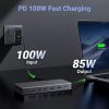 Slika USB Hub 3.2 4-port UGREEN 13 in1, USB-C na DP 4K 60, 2x HDMI 4K60, USB-C PD 100W, USB-C, 4x USB-A, RJ45, 3.5mm, SD/TF