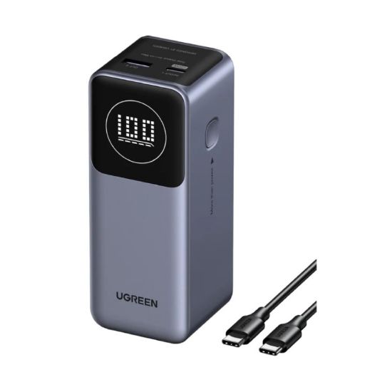 Slika Power Bank UGREEN Nexode 12.000mAh, 100W brzo punjenje, sivi