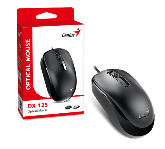 Slika Genius DX-125, optički miš, USB, crni