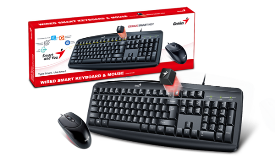 Slika Genius Smart KM-200, tipkovnica+miš, USB