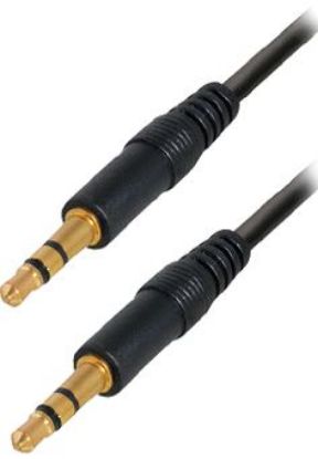 Slika Kabel 3.5mm Jack M/F  0,3 m Transmedia, gold plated plugs