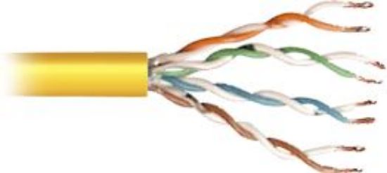 Slika UTP kabel class 5e stranded 100 m, Transmedia, Yellow on spool