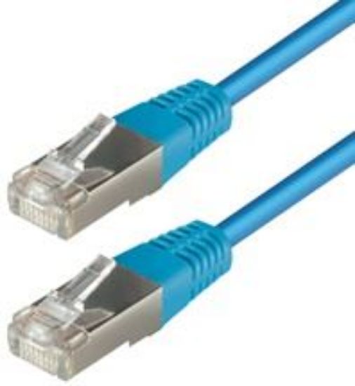 Slika Patch kabel Cat 5e SFTP  0.5 m, plavi, Transmedia