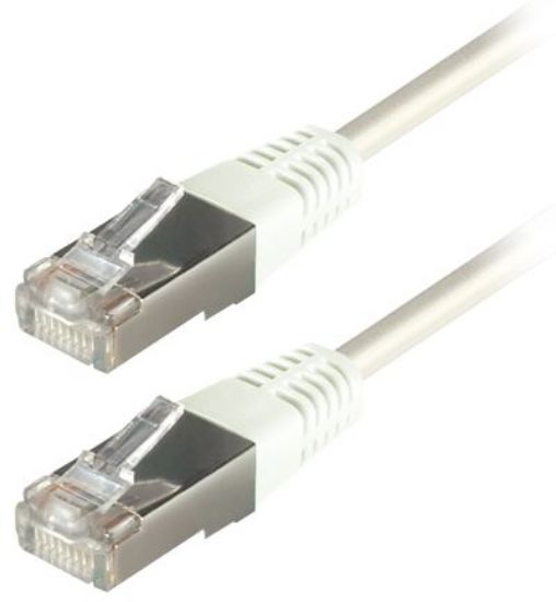 Slika Patch kabel Cat 5e SFTP  0.5 m, bijeli, Transmedia