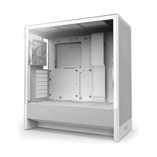 Slika NZXT H5 Flow 2024, bijelo bez napajanja, ATX