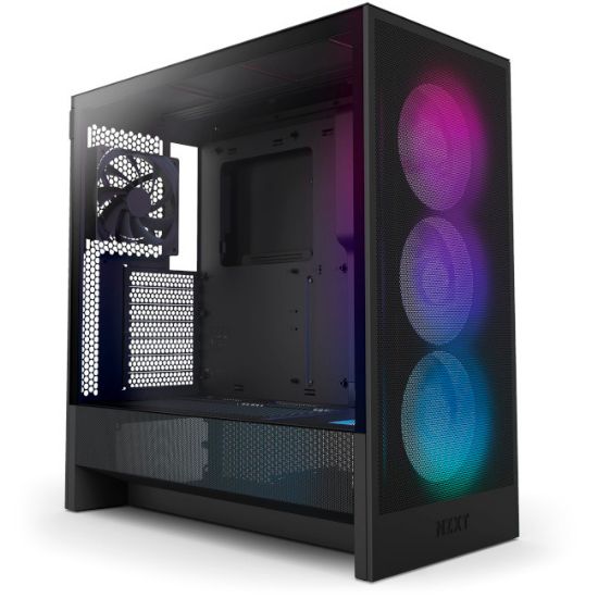 Slika NZXT H5 Flow RGB 2024, crno bez napajanja, ATX