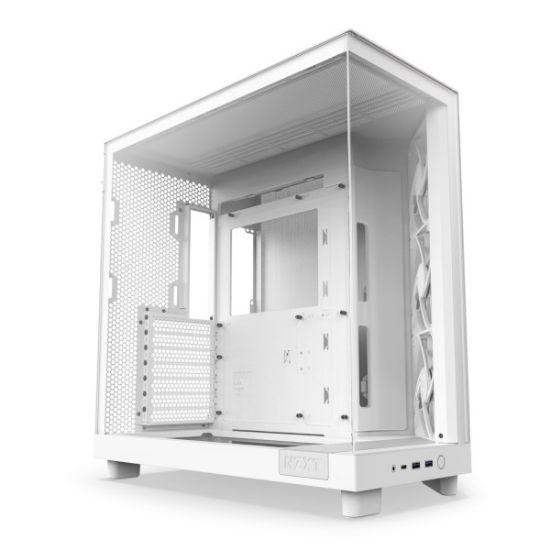 Slika NZXT H6 Flow, bijelo bez napajanja, ATX