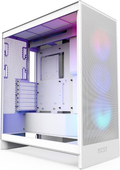 Slika NZXT H7 Flow RGB 2024, bijelo bez napajanja, ATX