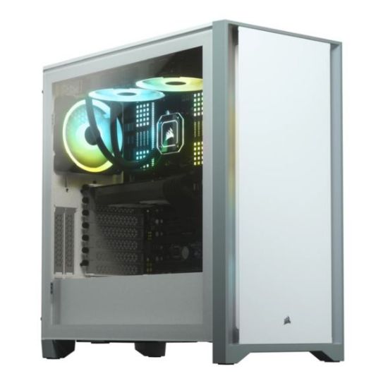 Slika Corsair 4000D Tempered Glass Mid-Tower ATX Case White