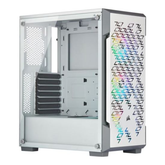 Slika Corsair iCUE 220T RGB Airflow Tempered Glass Mid-Tower Smart Case White