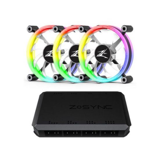 Slika Zalman ZM-LF120A3 Case fan, Z-sync 120mm ARGB 3-Pack
