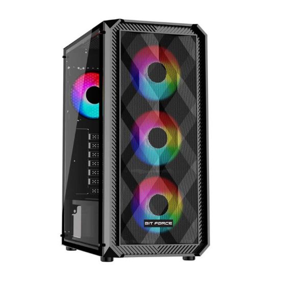Slika Bit Force PALADIN CF-4 Gaming Midi Tower ATX kućište bez napajanja, crno