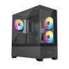 Slika Bit Force SPARK ARGB-TG3 Midi Tower ARGB Gaming PC ATX kućište bez napajanja, crno