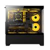 Slika Bit Force SPARK ARGB-TG3 Midi Tower ARGB Gaming PC ATX kućište bez napajanja, crno
